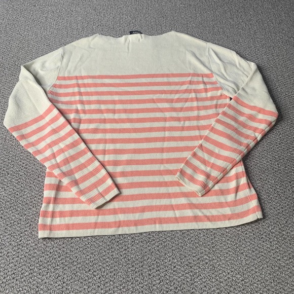 Who What Wear Womens Sweater Size Medium Pink Tank Striped Long Sleeves Slim Fit - Picture 7 of 12